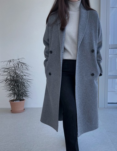merino wool 100% warm coat(핸드메이드)