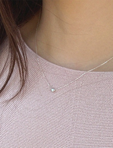 mini heart necklace/92.5실버